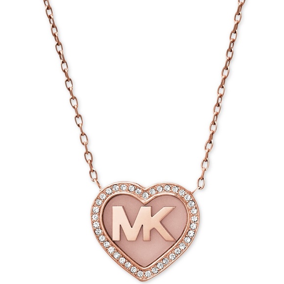 michael kors necklace heart